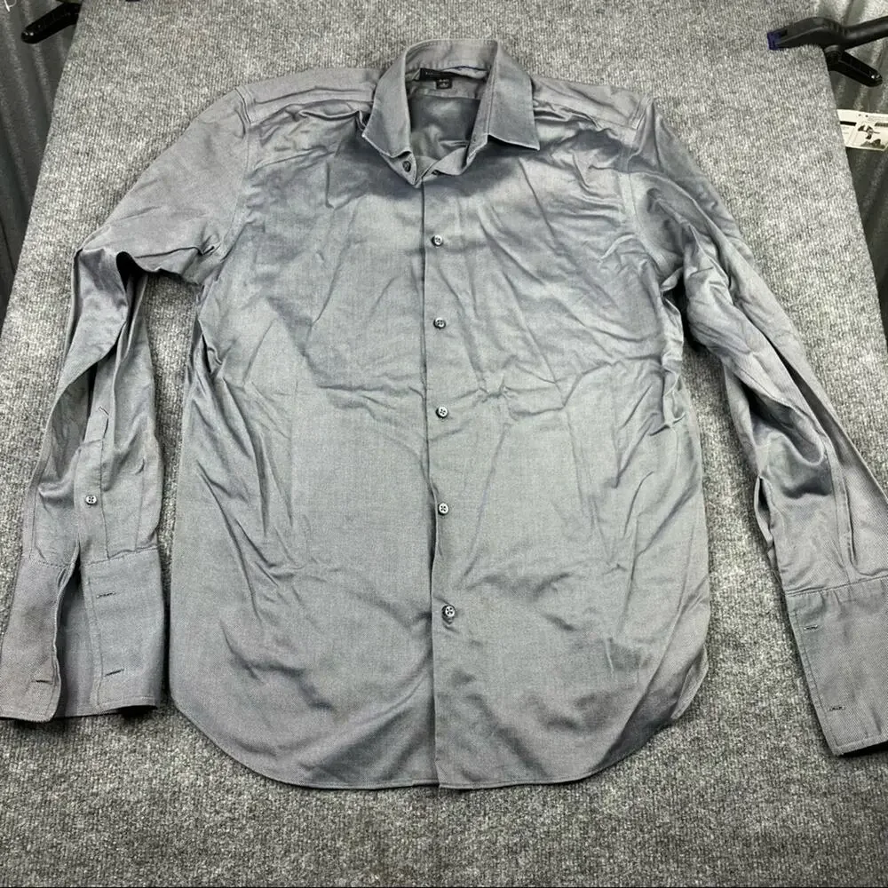 Banana Republic Non-Iron Tailored Slim Long‎ Sleeve 16.5 grey